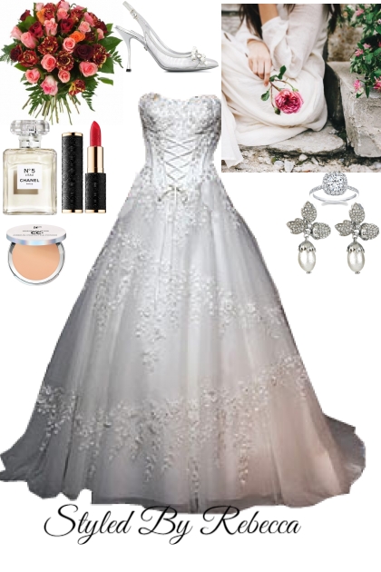 Vintage Corset Wedding Dress- Fashion set
