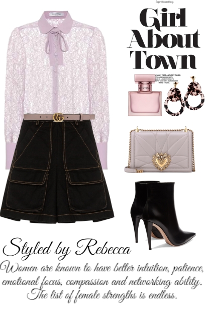 Lace Tops About Town- Fashion set