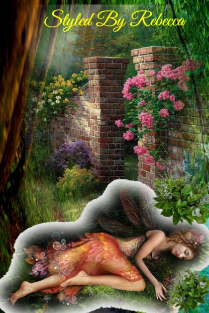Sleeping Fairy-Art- Fashion set