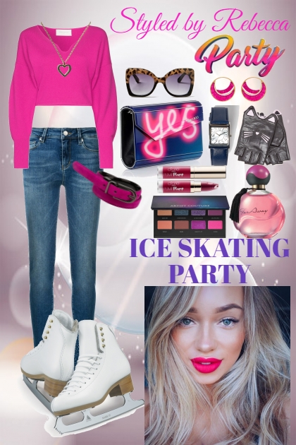 ice skating party- Combinazione di moda
