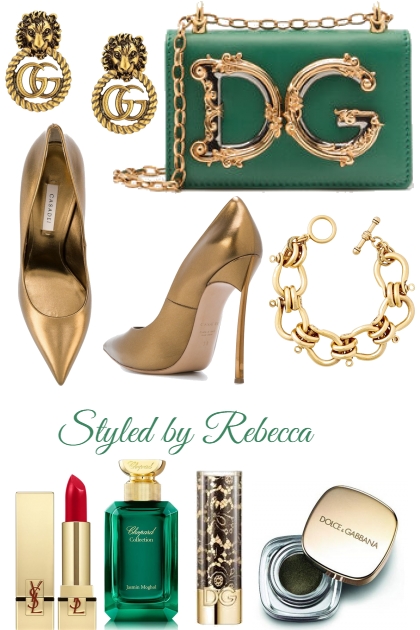 Green and Gold-4/8- Fashion set
