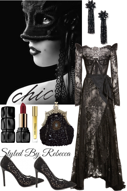 Dark Chic Opera Night- Combinaciónde moda