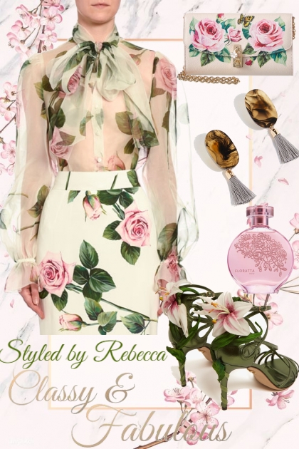 Classy And Fabulous Floral Style- Modna kombinacija
