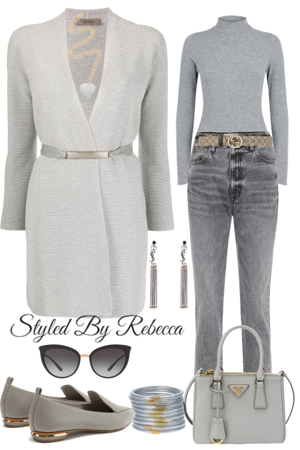 Cardigan Grey- Fashion set