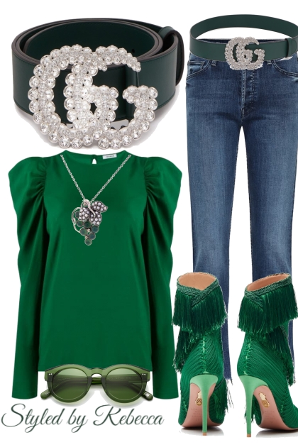 Some green accessories- Combinazione di moda