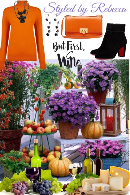 Fall, Wine And Harvest- Fashion set