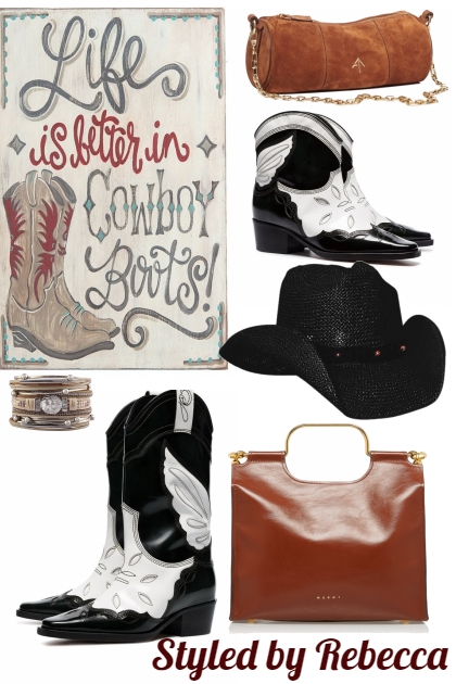 Cowboy Boots- combinação de moda