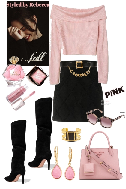 Dress up that pink sweater- Combinazione di moda