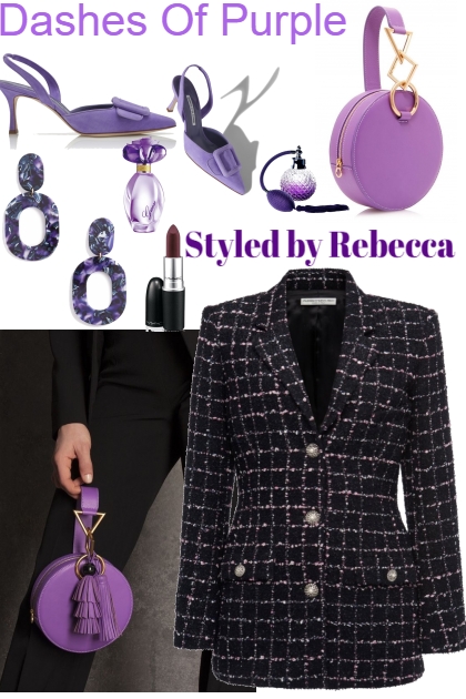 Dashes of purple- Combinaciónde moda