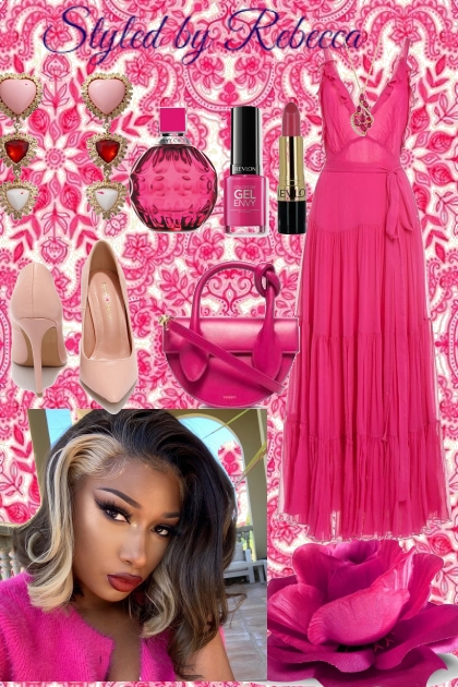 Pink and Beautiful Lady- Modna kombinacija