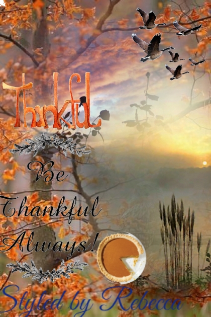 Thankful Days Art- Combinazione di moda