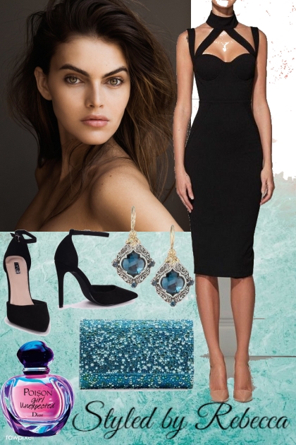 The Black Dress- combinação de moda