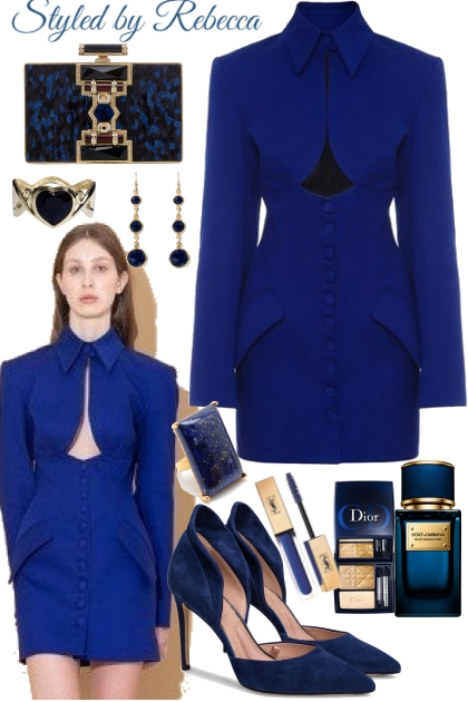 GRAB THE BLUE- combinação de moda