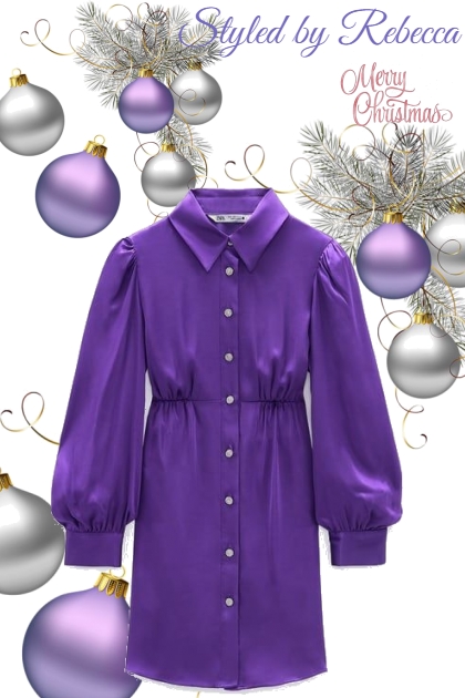 Merry Christmas Purple- Modna kombinacija