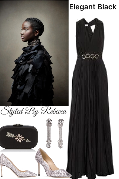 Elegant Black Dress Styles- Combinaciónde moda