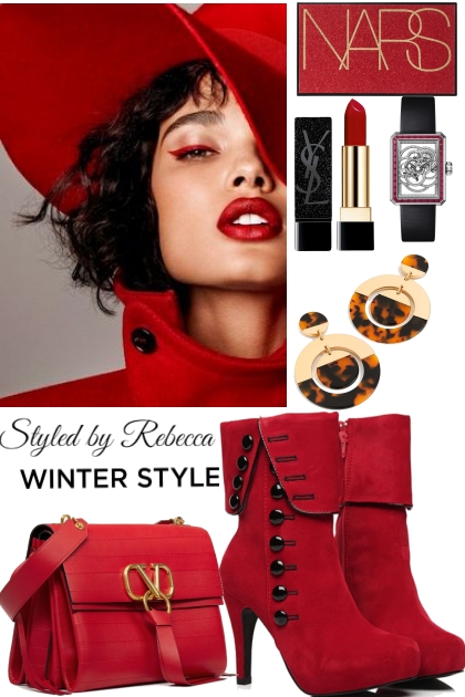 Winter Style-Red days- Modna kombinacija