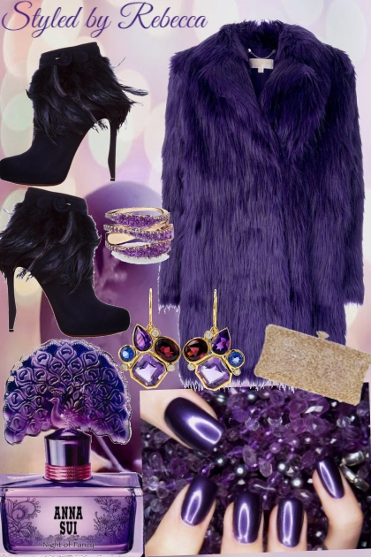 Purple Chills With Cheers- Combinazione di moda