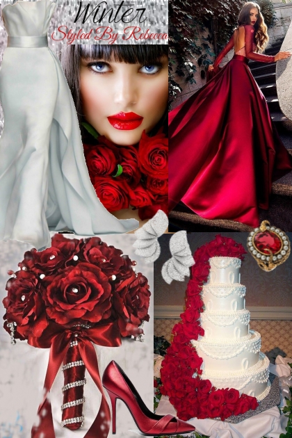 Winter Wedding Red Style- Modekombination