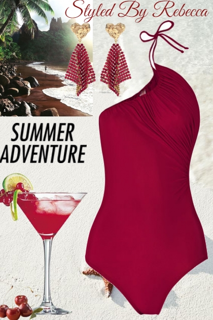 Red Hot Summer Adventure- Fashion set