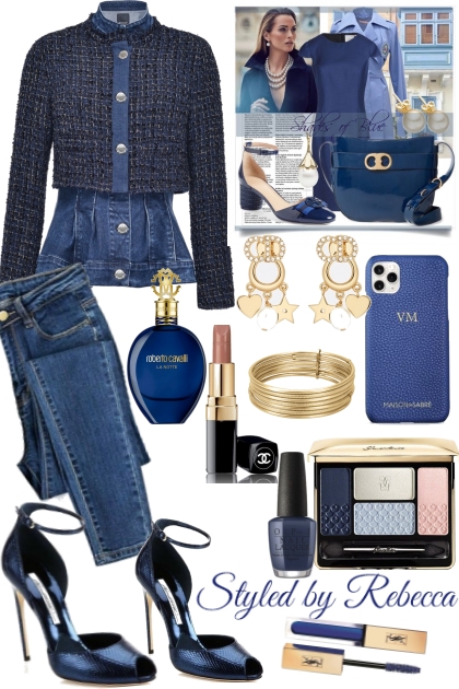 BLUE BLOW OUT- combinação de moda