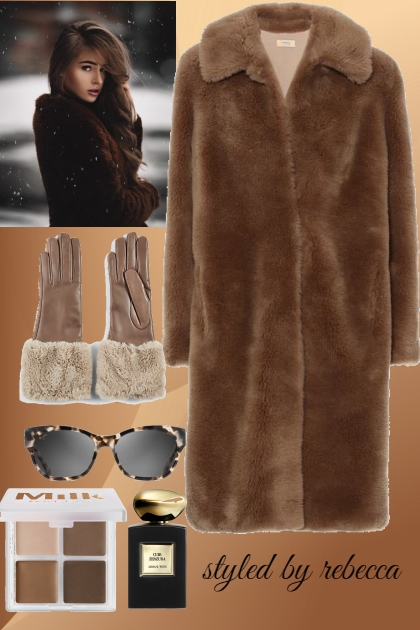 Winter Brown Fur- Modna kombinacija