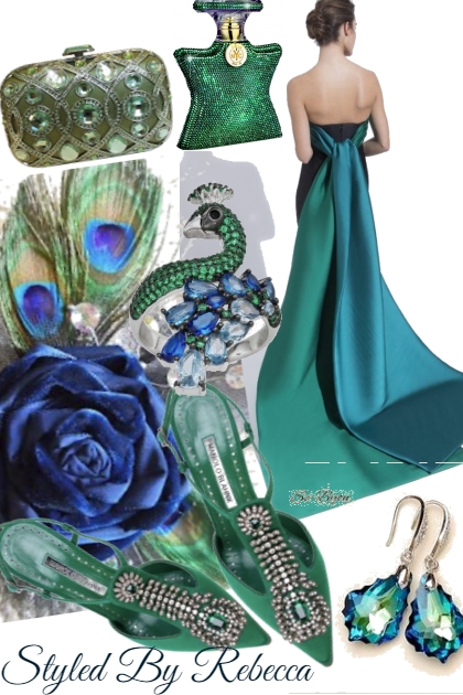 Peacock color crush- Fashion set