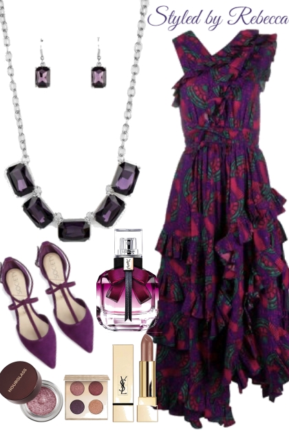 Spring Purple Lady Day- Combinazione di moda