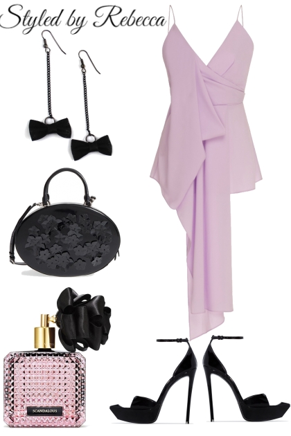 Lavender and Black - combinação de moda
