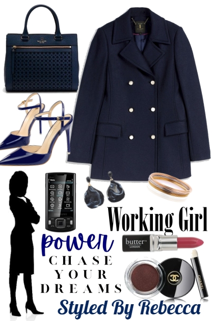Working Girl -Blue Professional - Modna kombinacija