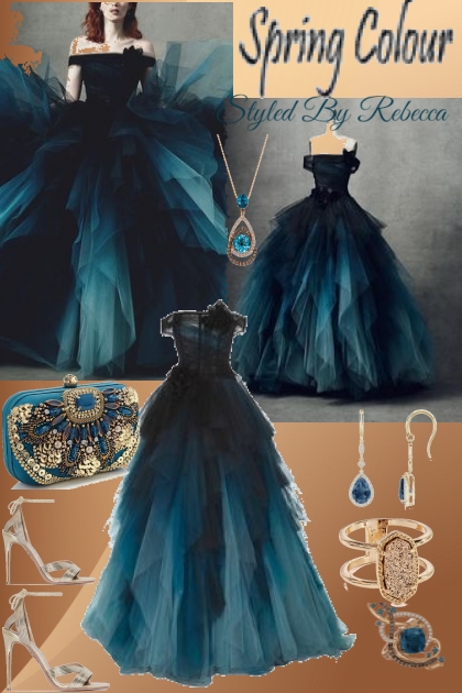 spring colour blues- Fashion set