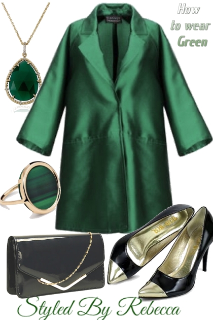 Green style For spring outings- Fashion set