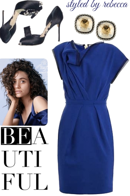 Blue dress sighting- Modna kombinacija