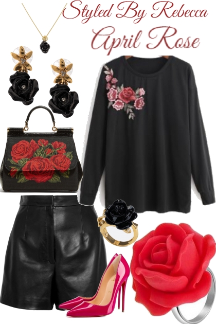 April rose- combinação de moda