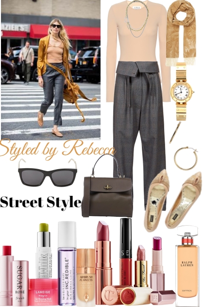 Street Style -Peachy Tops for April- Модное сочетание