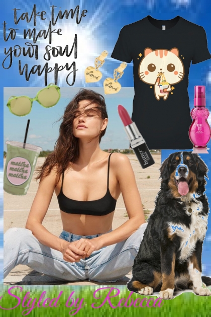 Sun, Dogs, and Happiness- Combinaciónde moda