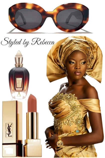 Golden Beauty Of The Night - Combinazione di moda