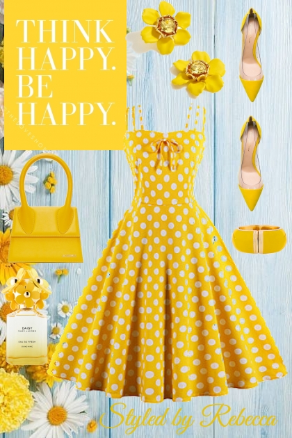 Yellow Style,Happy Girl- Kreacja