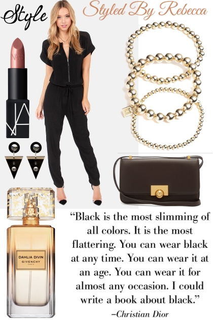 Casual Black Romper- Combinaciónde moda