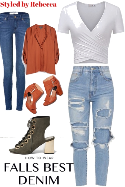 Fall Denim Jean Trend- Modna kombinacija