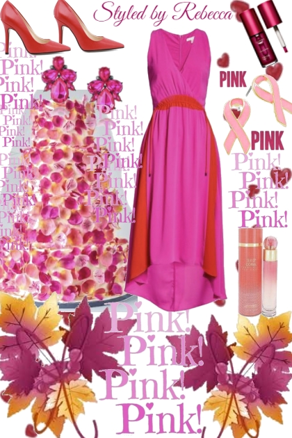 Pink Power Flowers- combinação de moda