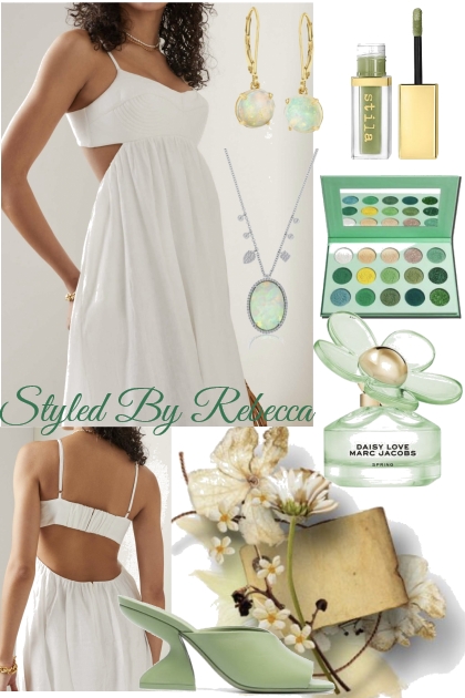 Soft Green and White