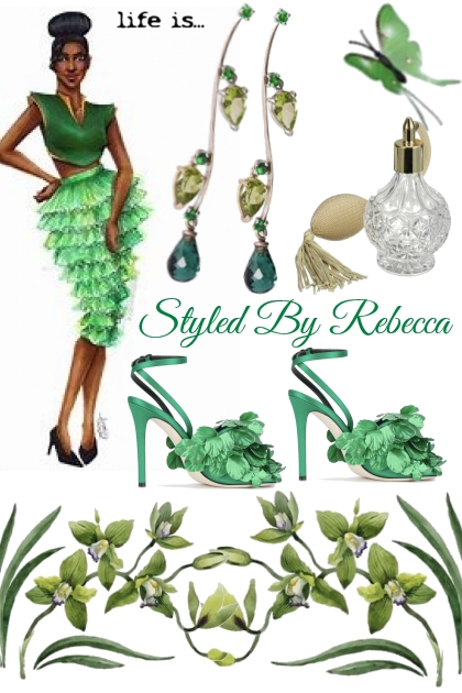 Life Is Just Green- Fashion set