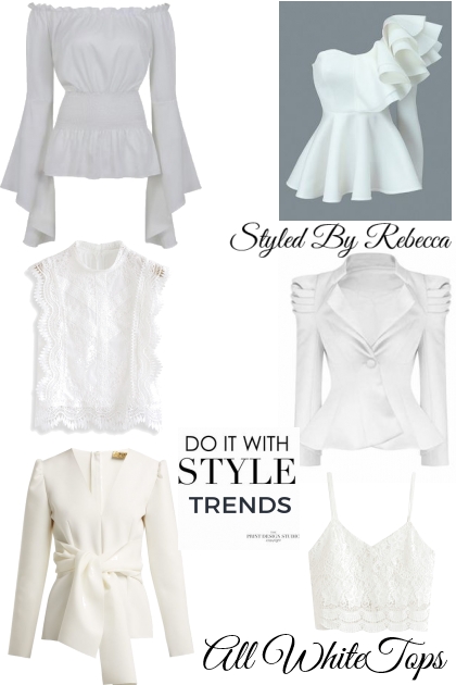 All White Top Trends- Fashion set