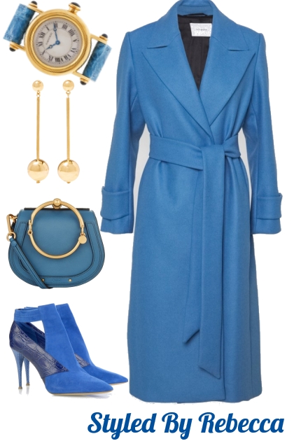 22 blue- Combinazione di moda