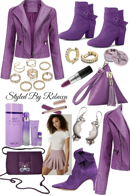 Purple Teen Life- combinação de moda