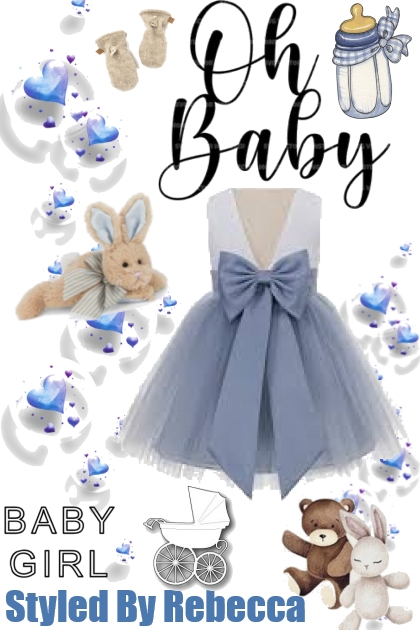 Baby Girl Blue- Fashion set