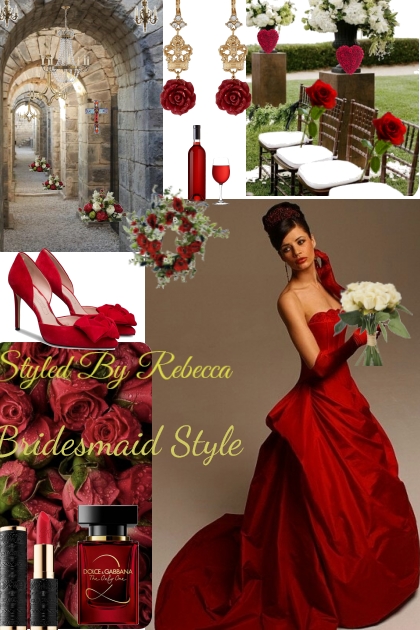 Bridesmaid Style Red Adore- Modna kombinacija