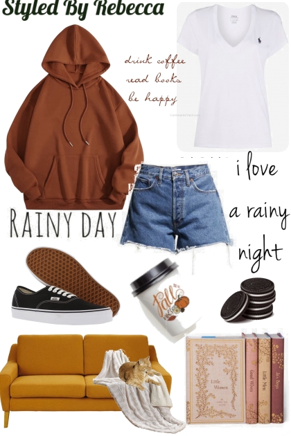 Rainy Day Comfort Hoodie- Modekombination