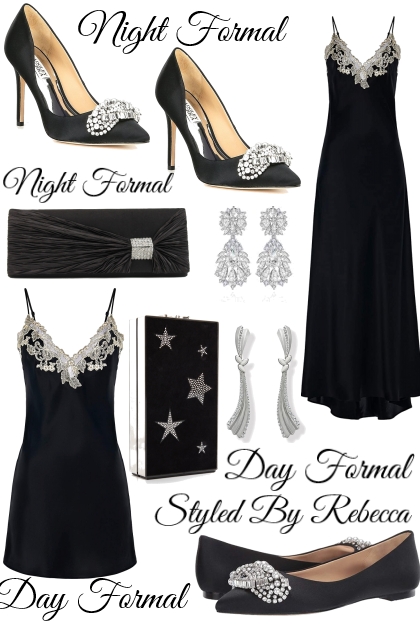 Night & Day Formal Black & White- combinação de moda