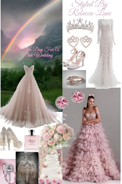 A Nice Day For A Pink Wedding- combinação de moda